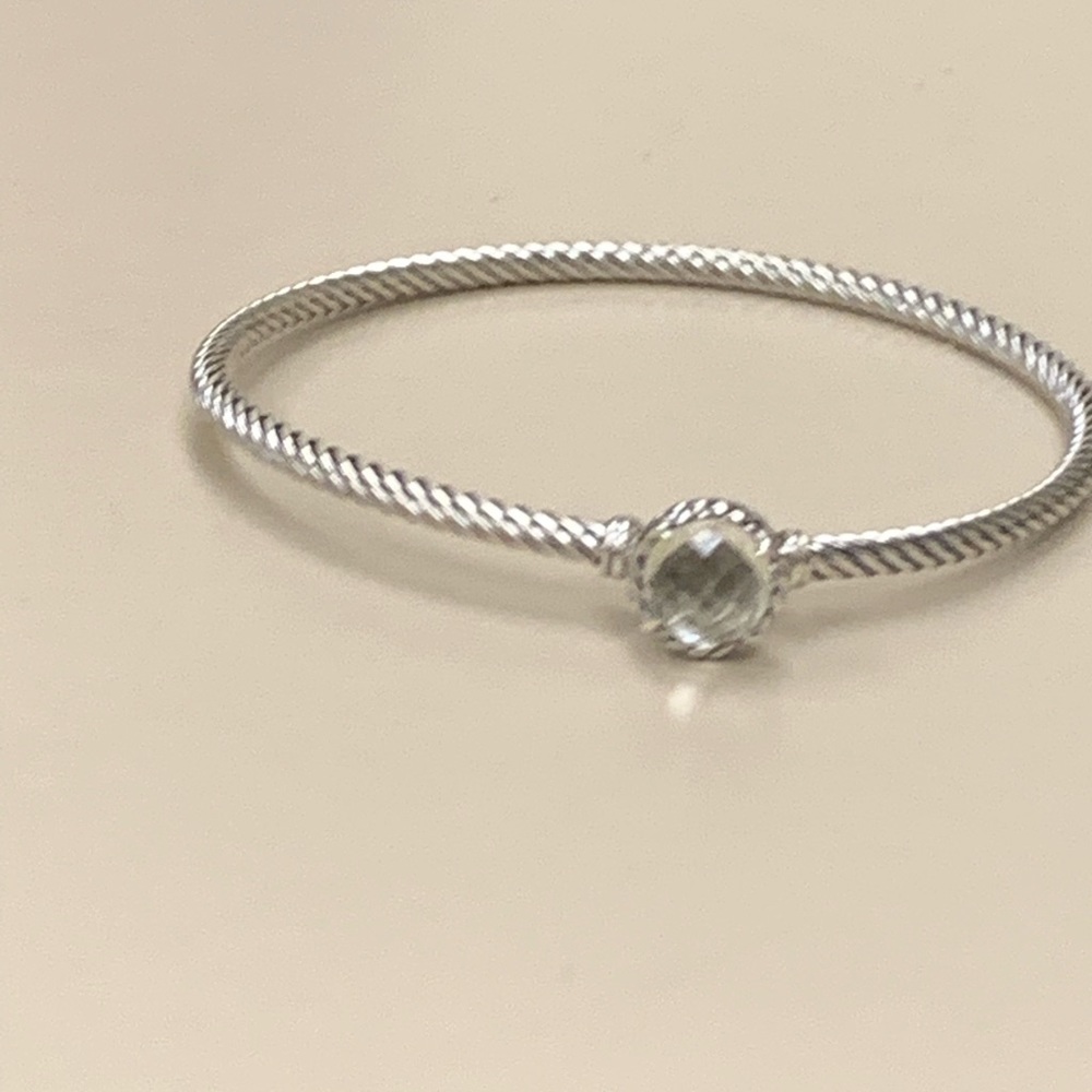 david yurman 3mm white topaz bracelet - Picture 5 of 5